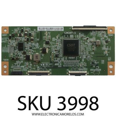 T-CON PARA TV TCL / NUMERO DE PARTE ST7461D05-2 / CSC07-1 / 34292Z016T0111 / DISPLAY ST7461D05-2 VER.2.1 / MODELO 75R655	